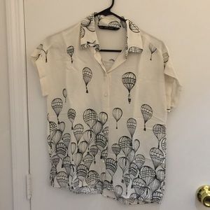 Printed Zara button up